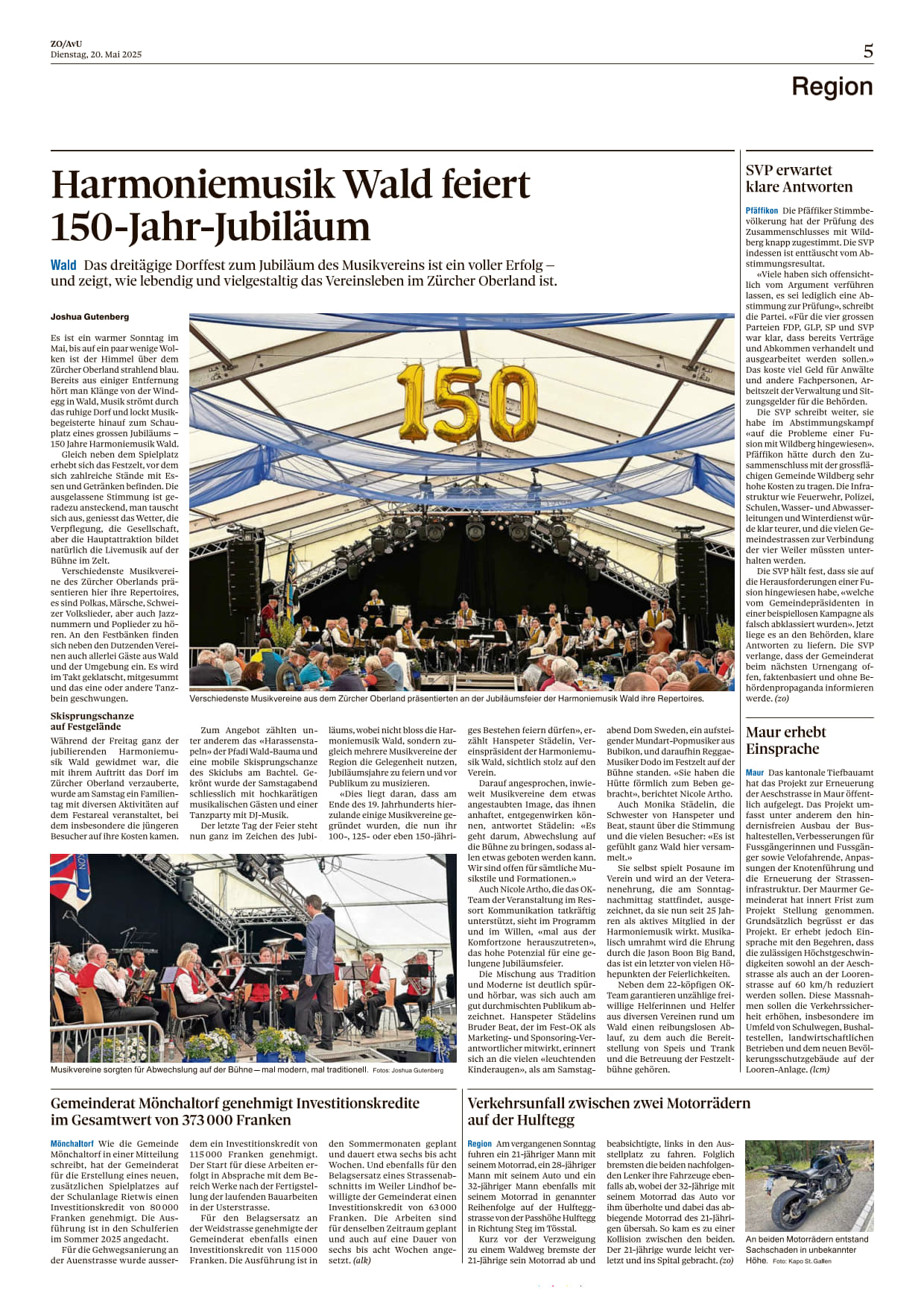 Bericht Rückblick Jubiläum ZO