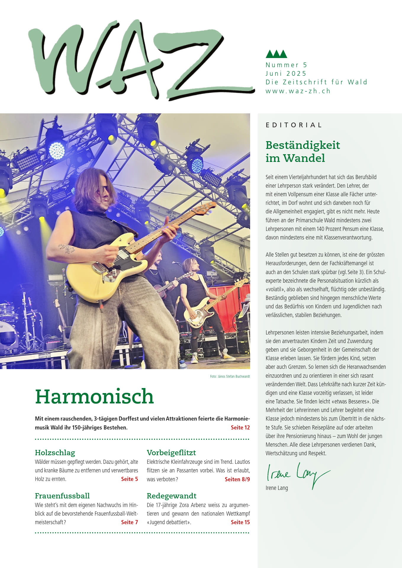 WAZ Bericht